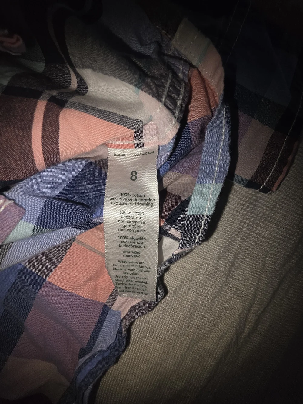 OshKosh B'gosh Pastel Plaid Button-Down Shirt - Blue & Pink